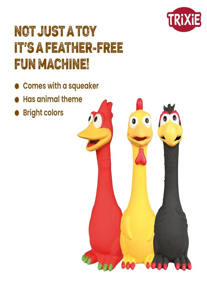 TRIXIE Bird Toy for Dogs, Durable Latex Squeaky Dog Toy, Ideal for Small to Medium Breeds, (Get Any 1 Color) 20 cm - Image 5